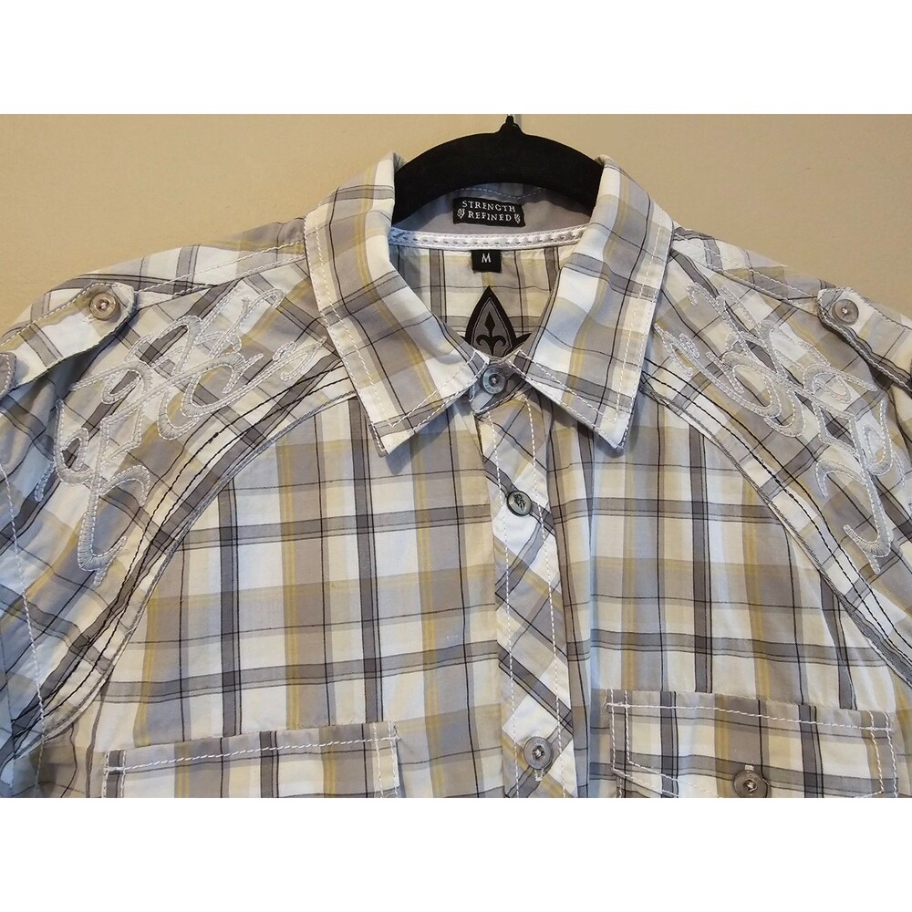 ROAR CLOTHING Shirt Mens M Button Down Embroidered Long Sleeve, Rodeo - Picture 3 of 8